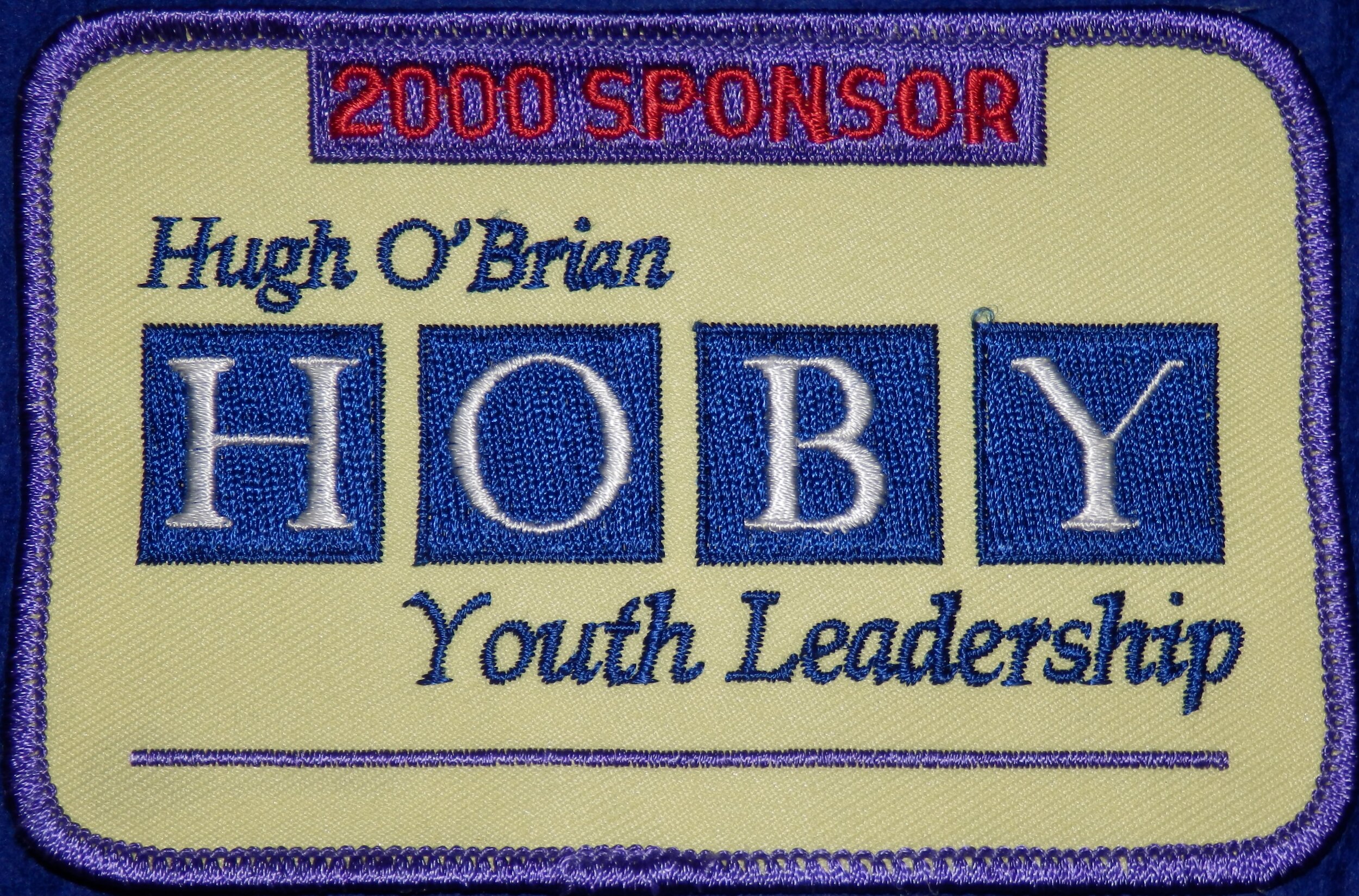 2000 Hugh O'Brian Hoby Youth Leadership Sponsor