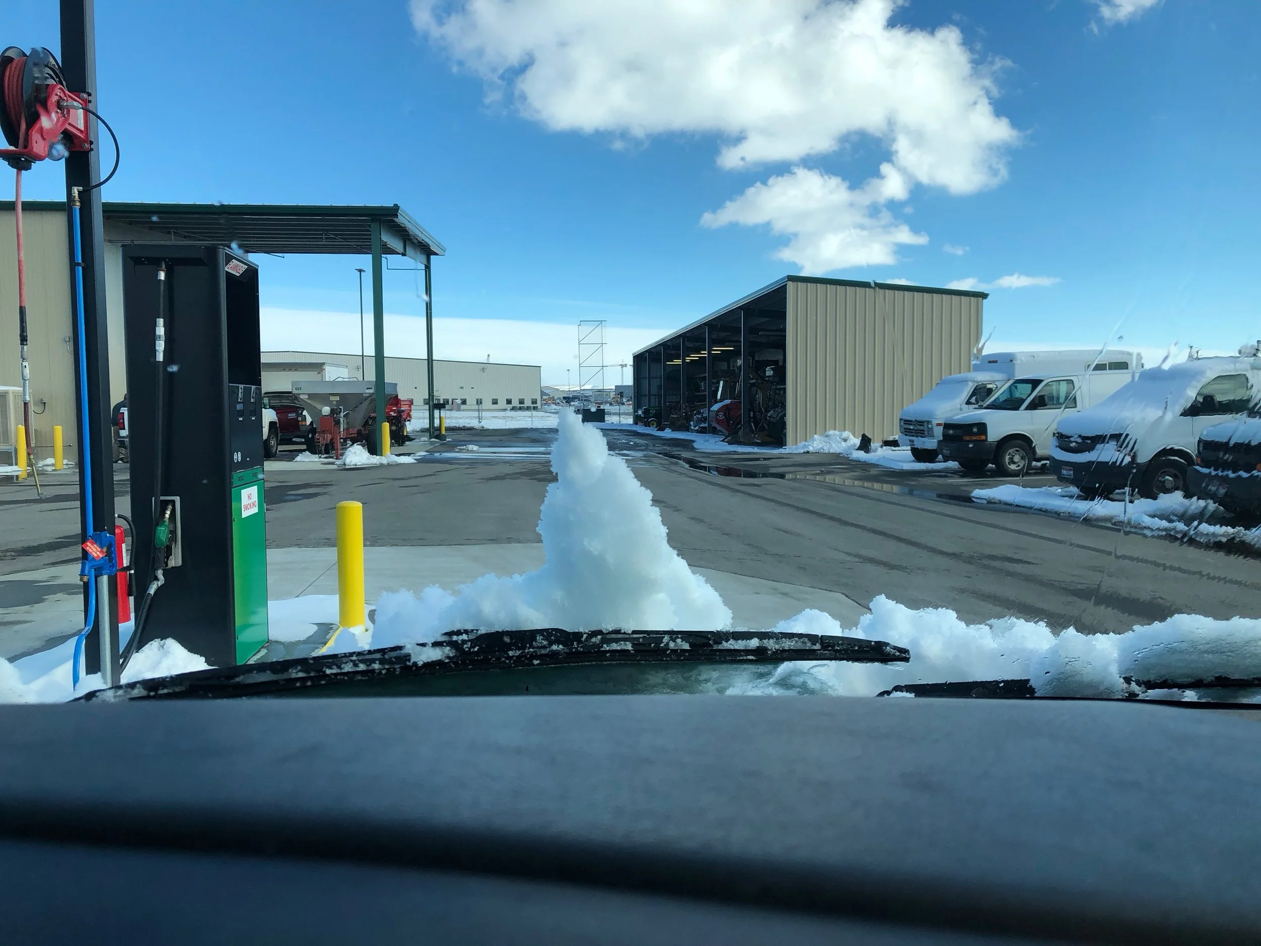 I'm pretty sure this snow is giving me the finger.