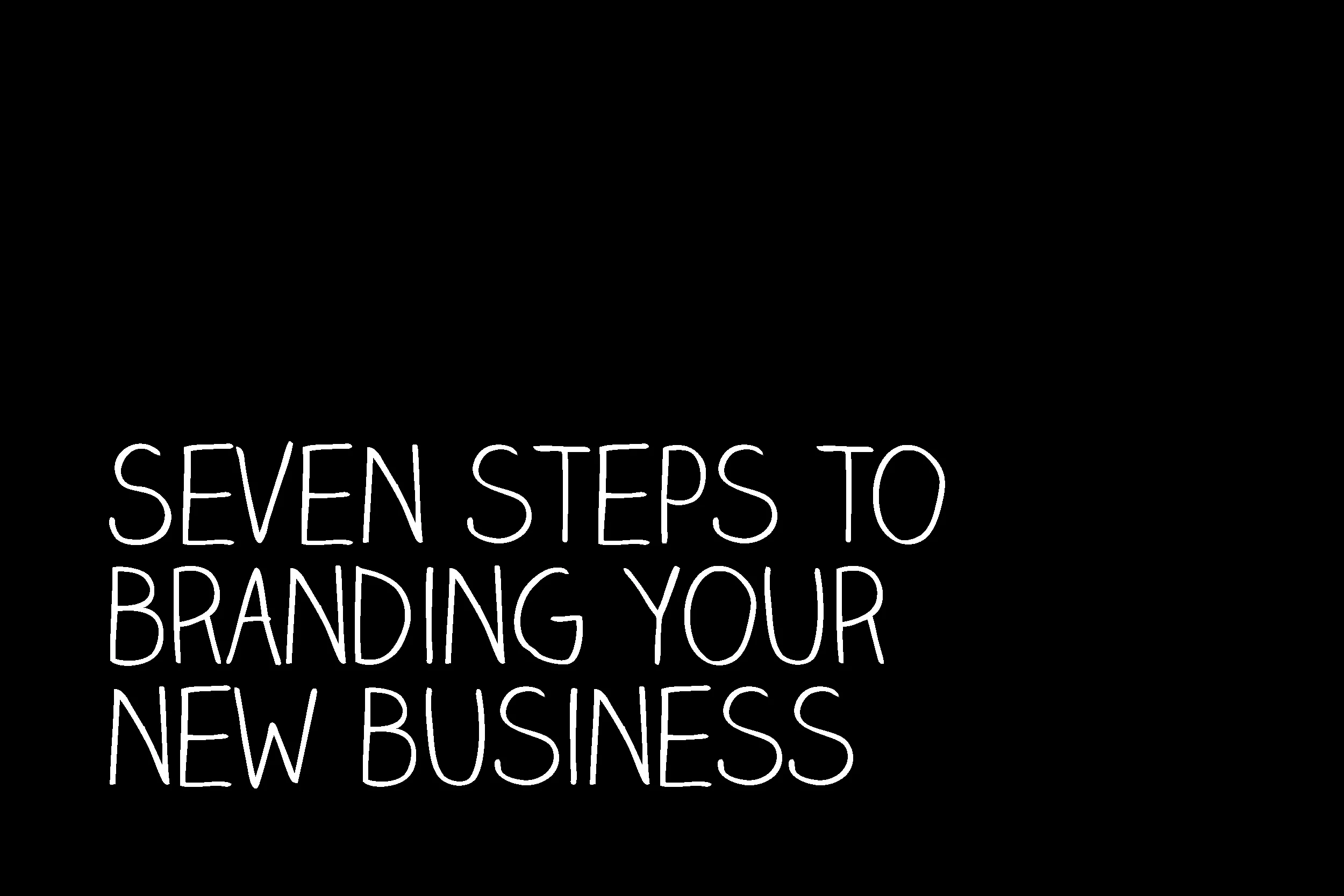 Seven steps to branding your new business