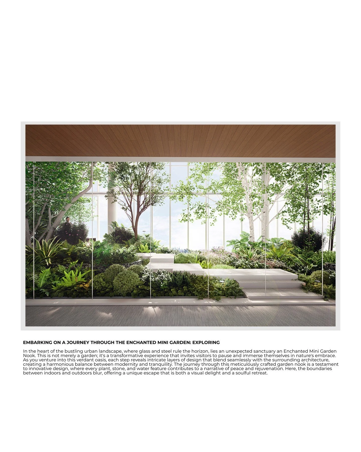 Embarking on a Journey Through the Enchanted Mini Garden: Exploring

In the heart of the bustling urban landscape, where glass and steel rule the horizon, lies an unexpected sanctuary, an Enchanted Mini Garden Nook. This is not merely a garden; it's 