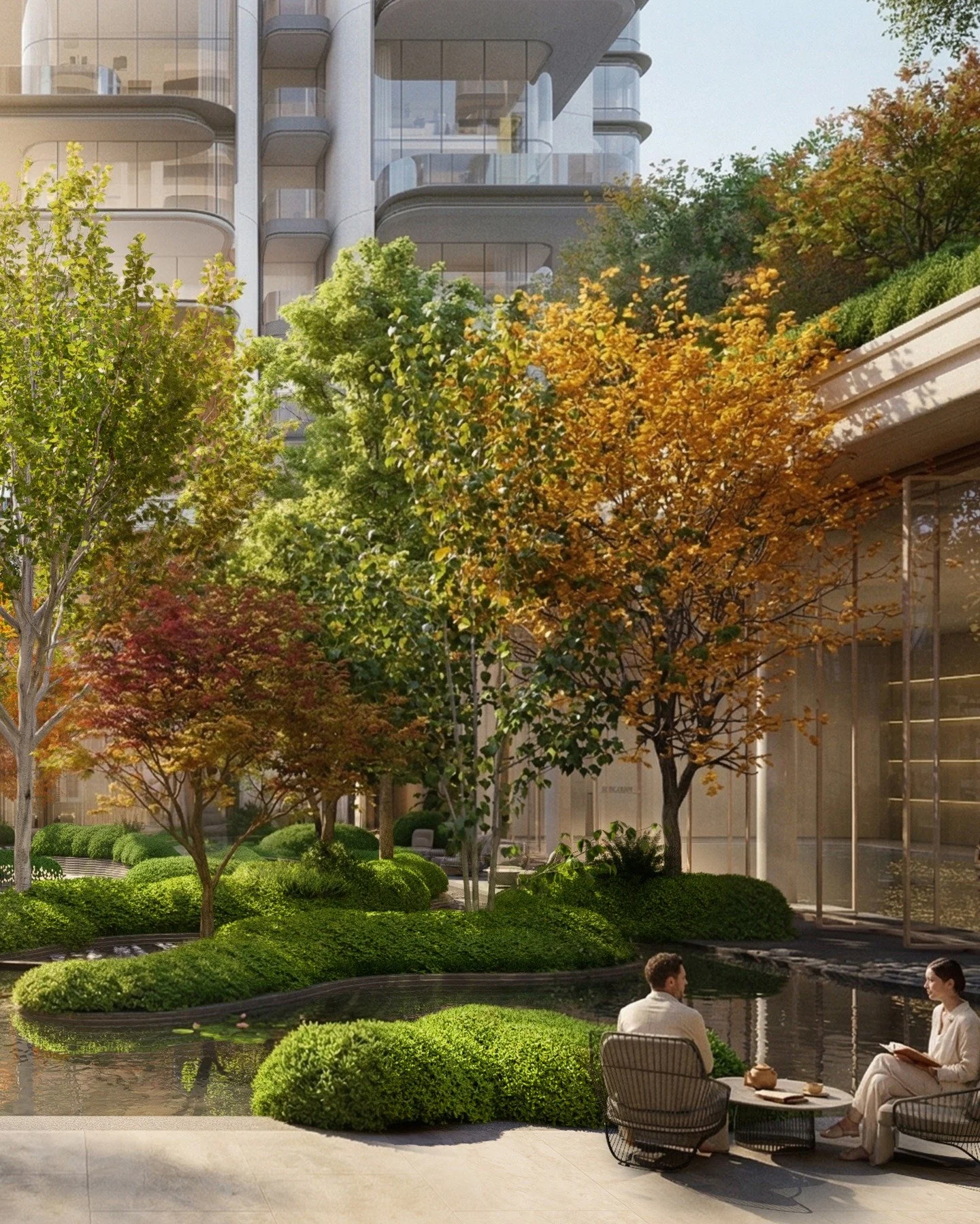 Conceptual Design of a Sunken Garden

Imagine the interplay of light and shadow dancing on the water&rsquo;s surface, creating a mesmerizing display as the sunlight filters through the surrounding foliage. The gentle movement of water ripples sends s