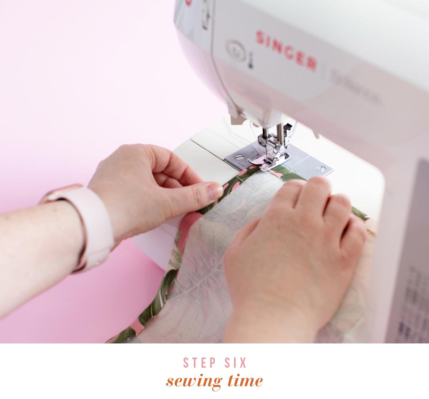 Sewing time. Sew the edges down