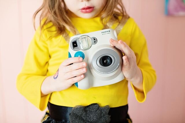 Gracie is obsessed with taking photos using my @fujiinstaxaus .
.
She wants to take enough to cover her whole wall which I think is a fab idea if they weren&rsquo;t approx 80c each. .
.
P.s how gorgeous are those lips 😍