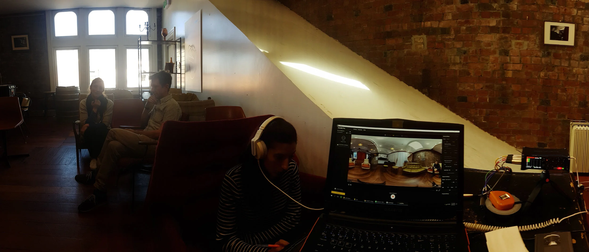 Filming Phantasm consort member’s talking about life and music at Wellington’s Tuatara Temple of Taste – The Third Eye .