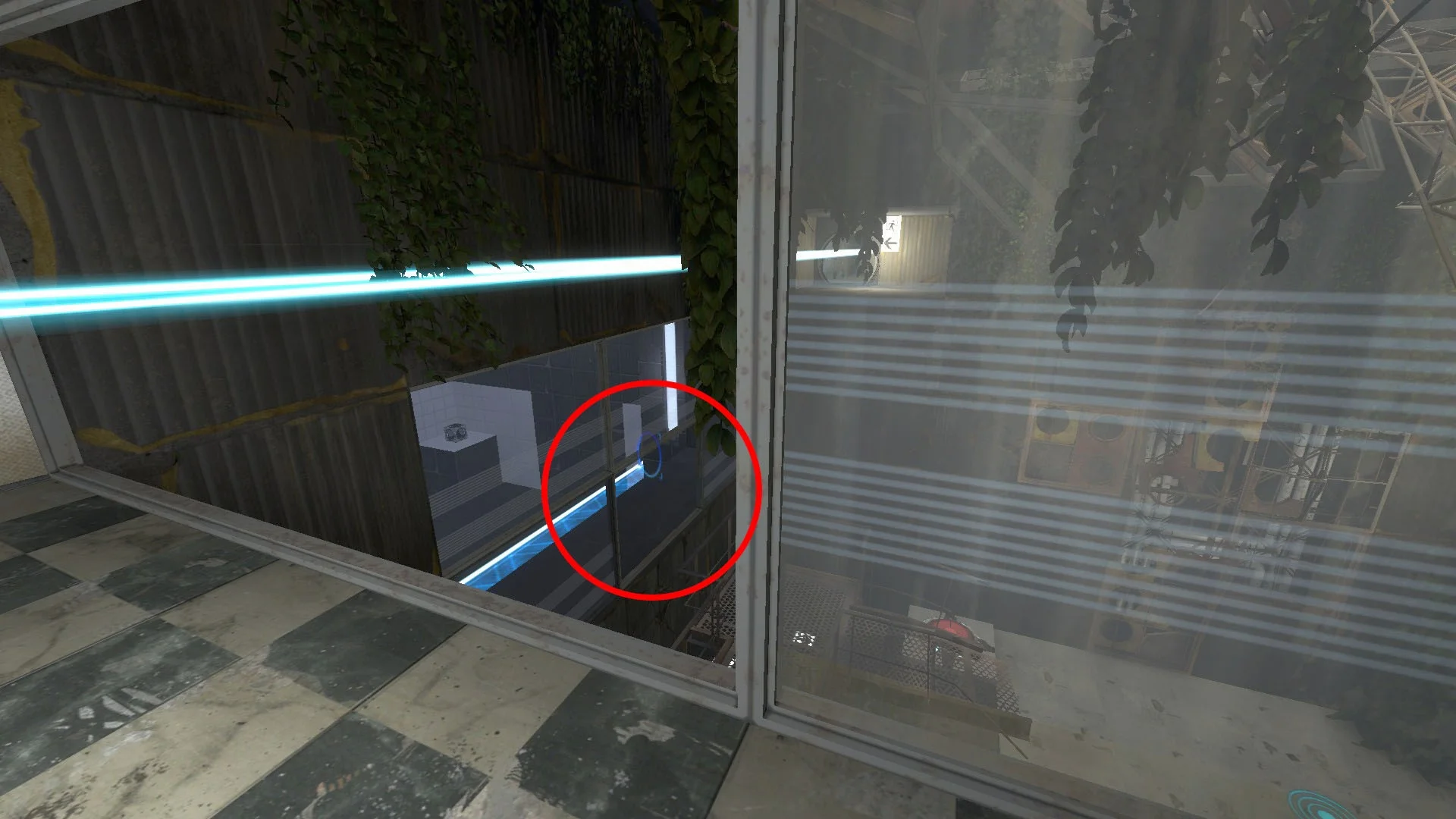 Once shattered the windows connect the rooms