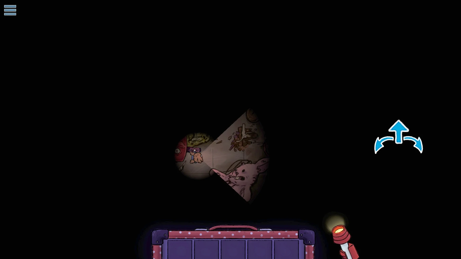 In-game view from the Ratmaze puzzle