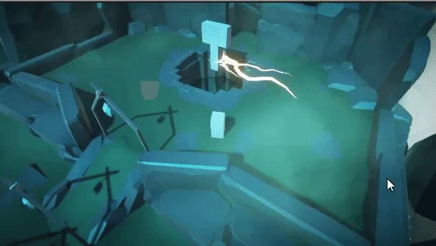 Tryout of the Mjölnir Boss telegraphing and attack.