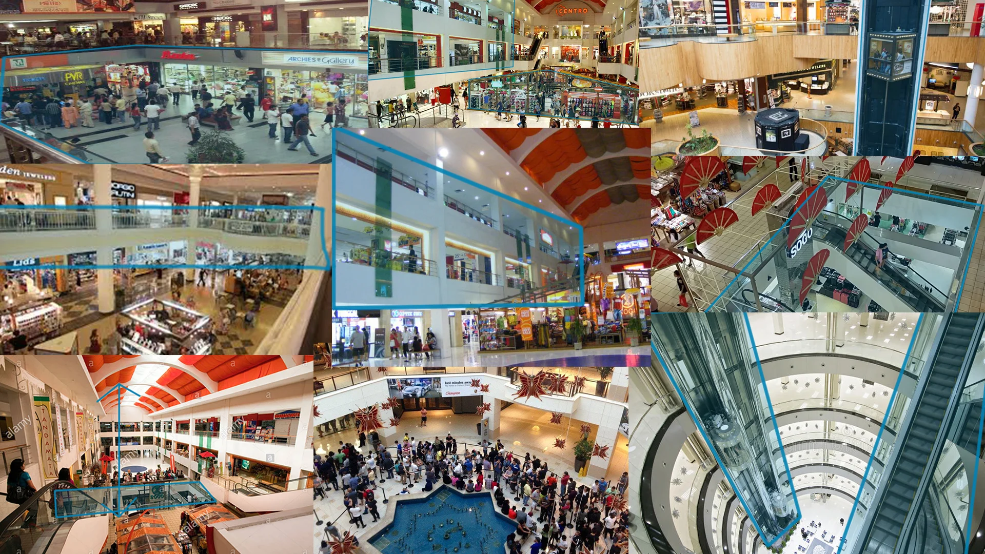 Indonesian malls served as my main inspiration for the mall