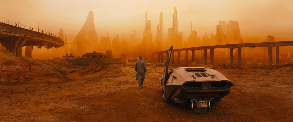 The main inspiration for the scenery was taken from dystopian sci-fi such as Bladerunner 2049