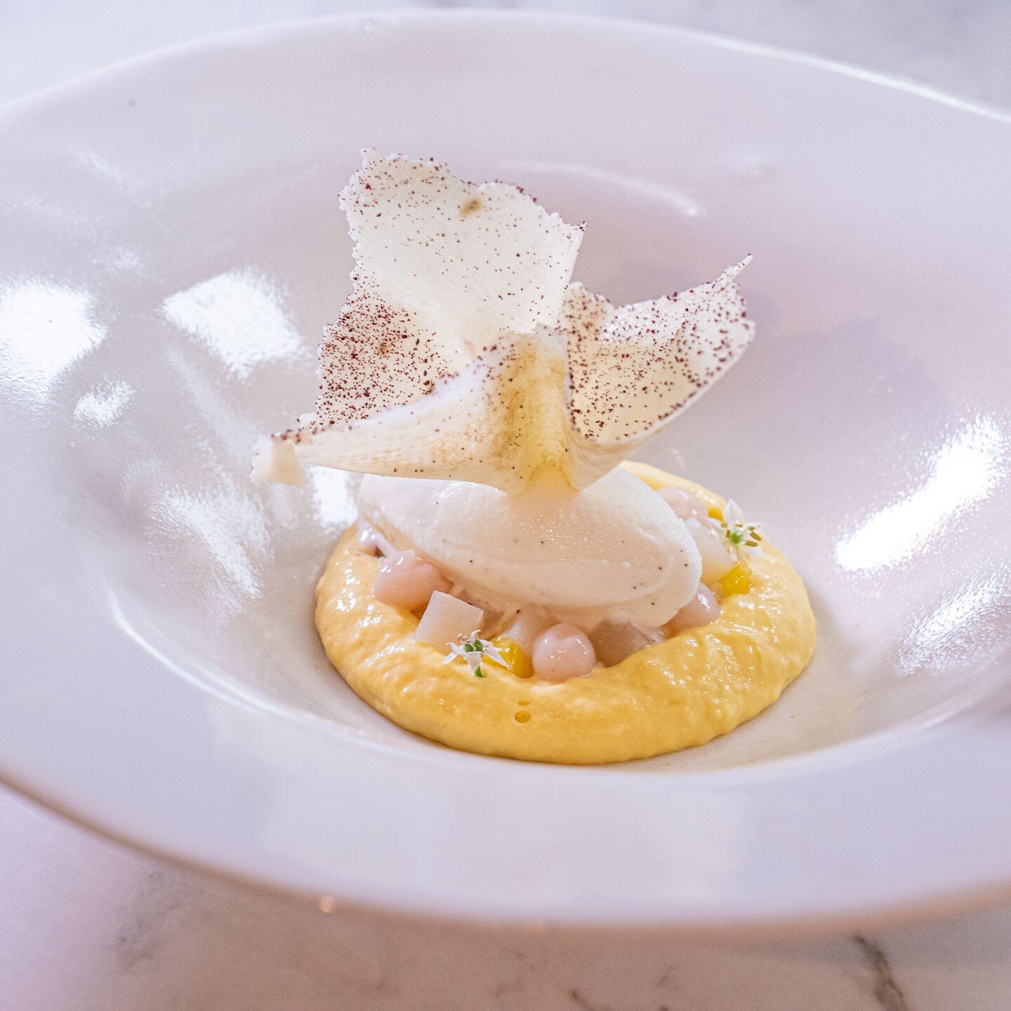 MANGO &amp; LITCHI
 
Mango mousse, variations of litchi, frozen yoghurt, mango, yoghurt crisp.
 
Book your table online (link in bio), email reception@thechefstable.co.za or phone 031 001 0200.

@eatoutguide 
@jhp_gourmet_guide 
@sebastian.nico.photo