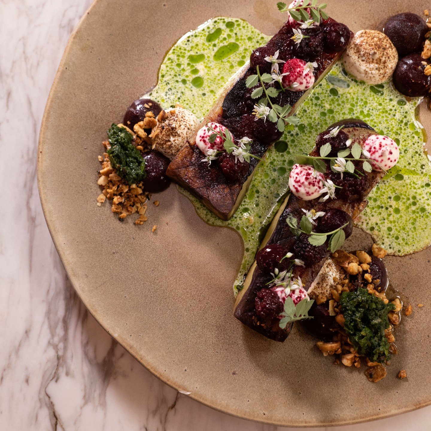 MISO AUBERGINE

Pickled berry gel, blackberry, miso, goats&rsquo; cheese, peanut &amp; pistachio.

We are open on 1 May, the public holiday coming up, for both lunch and dinner. We do still have limited availability, so make sure you book your spot! 