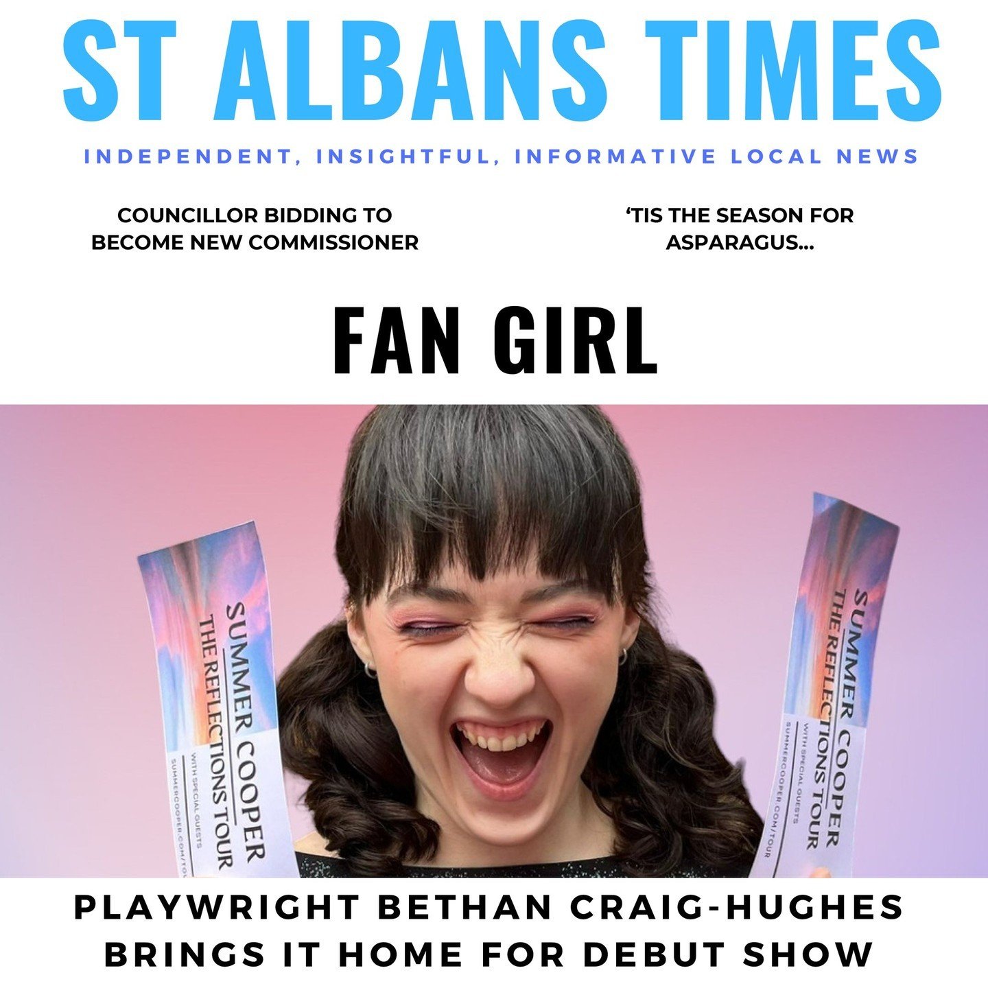 Great to see this brilliant write-up for @YourBiggestFan_play in @StAlbansTimes⁠
⁠
The production asks the question: how far would you go for⁠
someone you love - even if you don&rsquo;t really know them?⁠
⁠
Bethan said: &ldquo;I wrote the play whilst