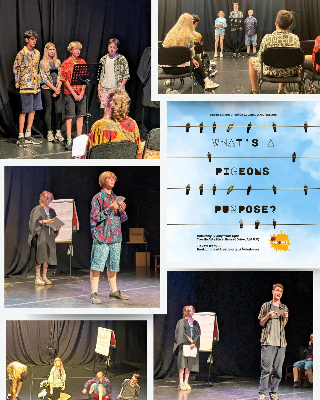 🕊️ What IS a pigeon's purpose? And why are we obsessed with coffee shops?⁠
⁠
Our ADVANCE class blew us away with their collection of original monologues that dived deep into the minds of today's youth. From humble pigeons to Halloween evolution - th