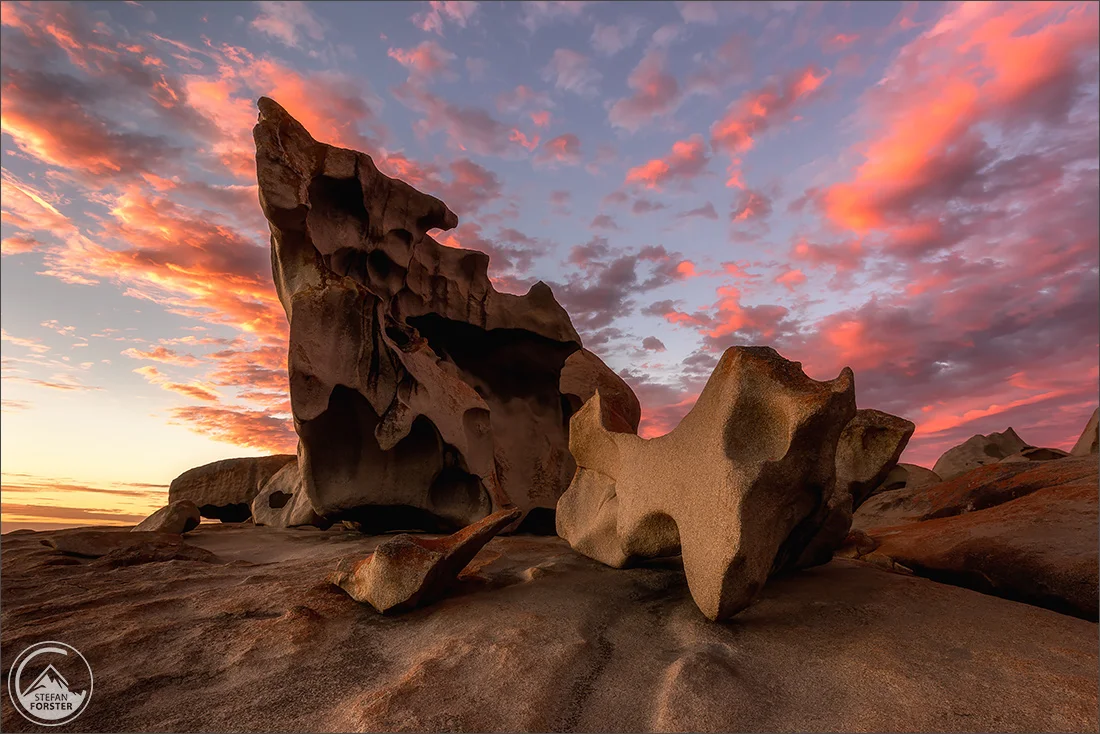 Absolut einmalige Stimmung an den Remarkable Rocks