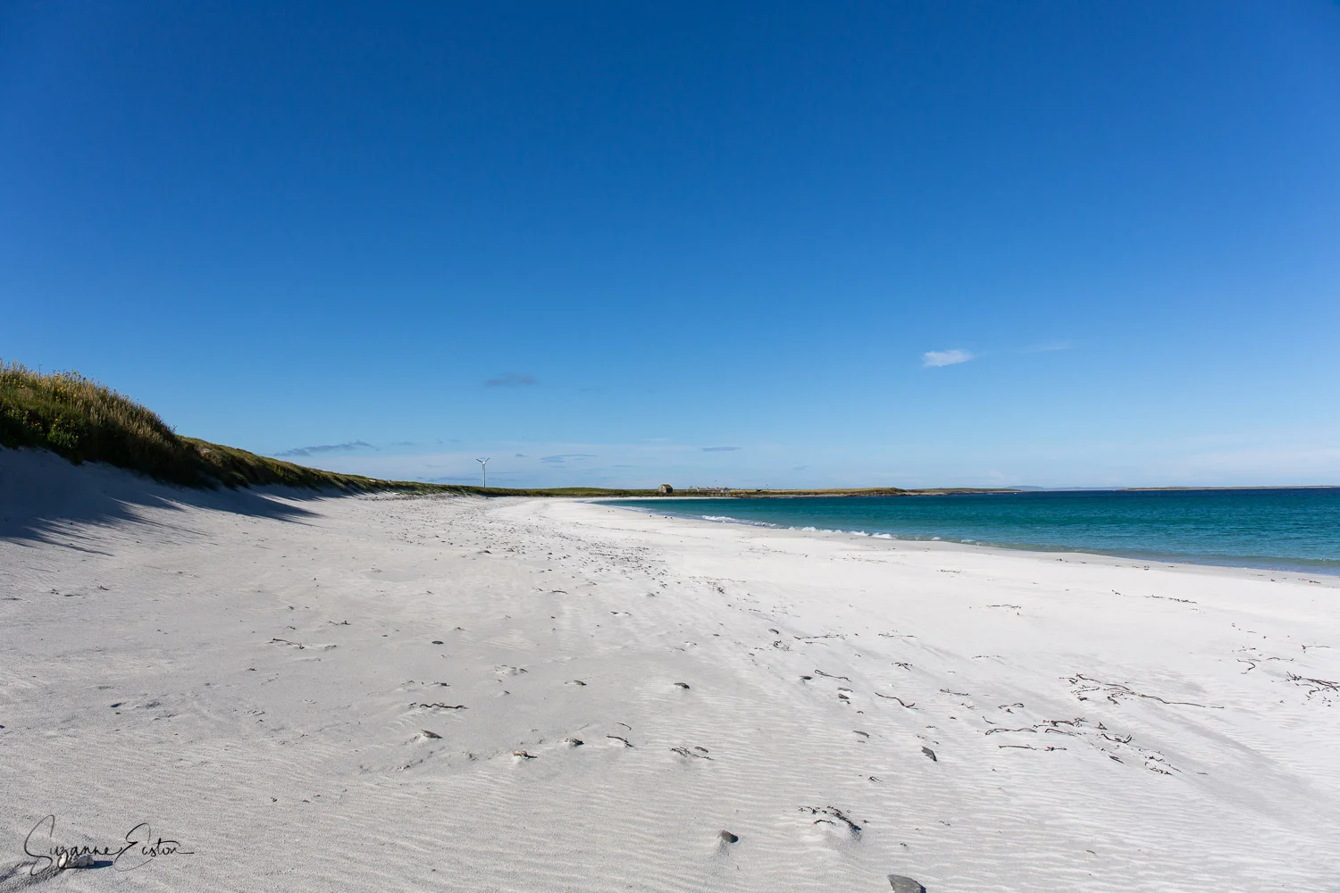 Scar is the home of a viking burial on Sanday, Orkney