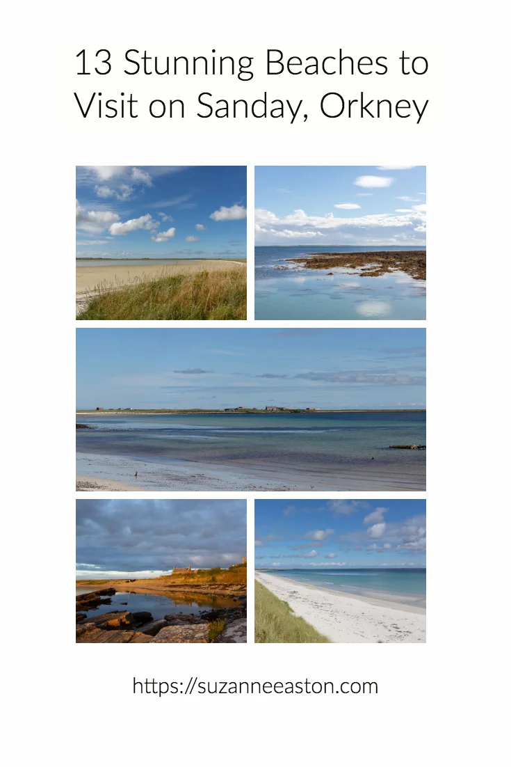 Sanday is an island in the far north of Scotland in the small collection of islands called Orkney. The beaches on this island are all beautiful with sweeping bays and golden sand.