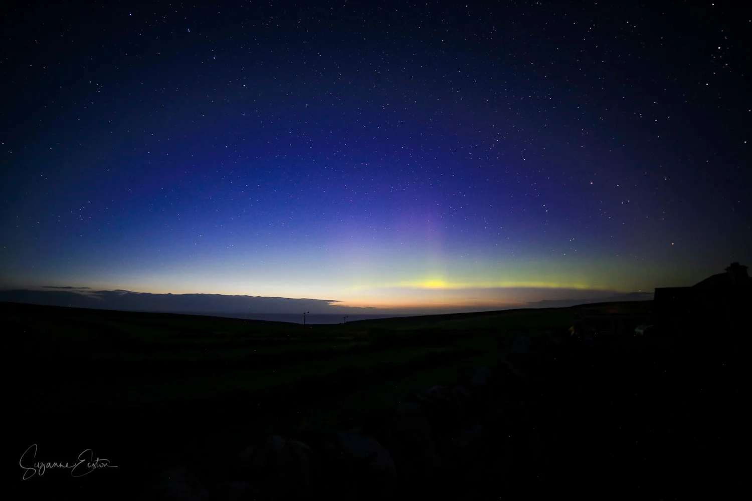 Aurora borealis on Orkney