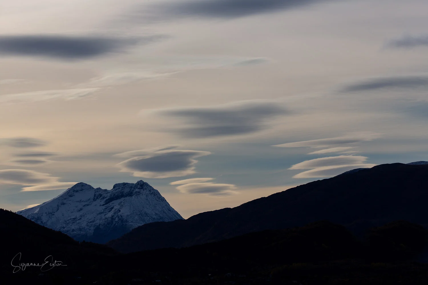 Lenticular clouds in Norway
