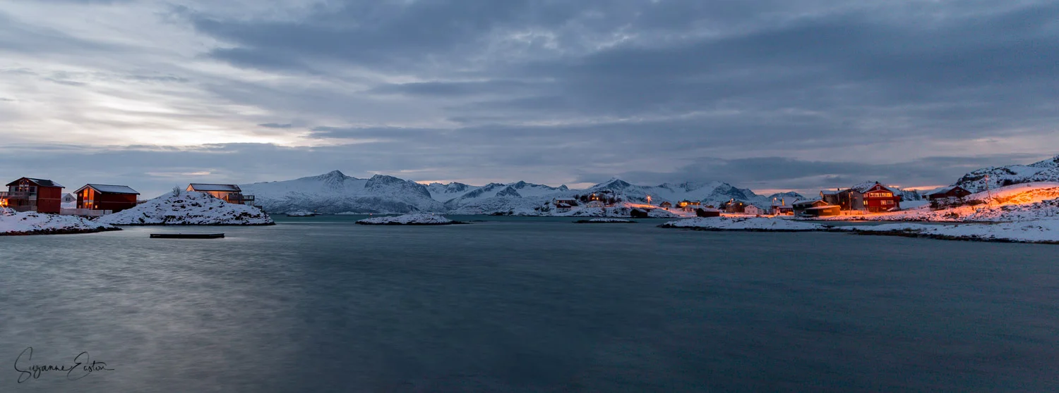 The landscape from Sommarøy Arctic Hotel in Norway