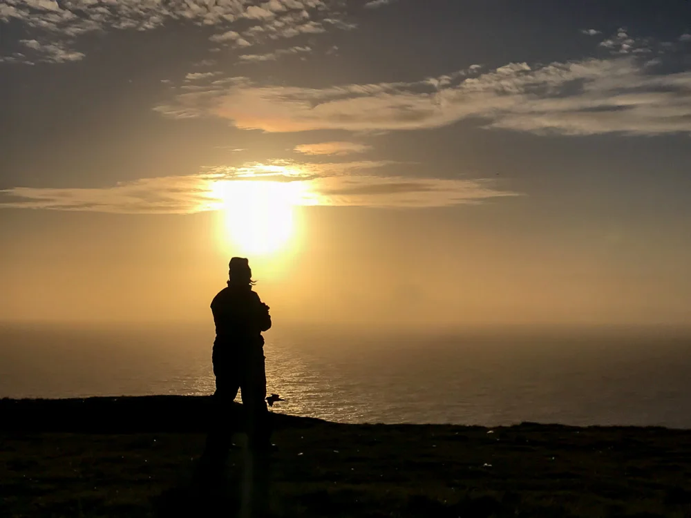 Midsummer at Hermaness on Unst. At that moment in time I was the most northerly person standing on solid U.K. land.