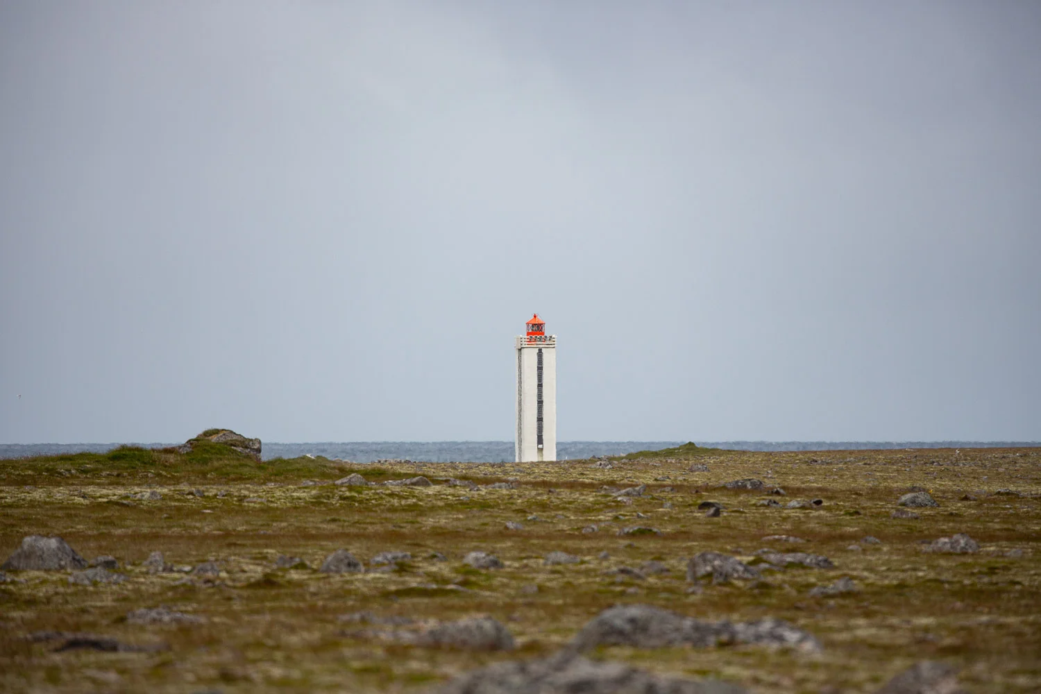 Hraunhafnartangi lighthouse the furthest north in Iceland