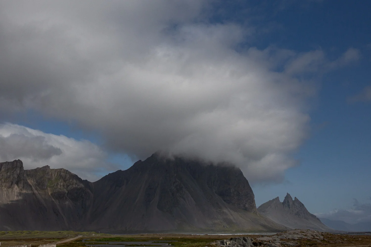 Brunnhorn on the far right peaking out behind Vestrahorn