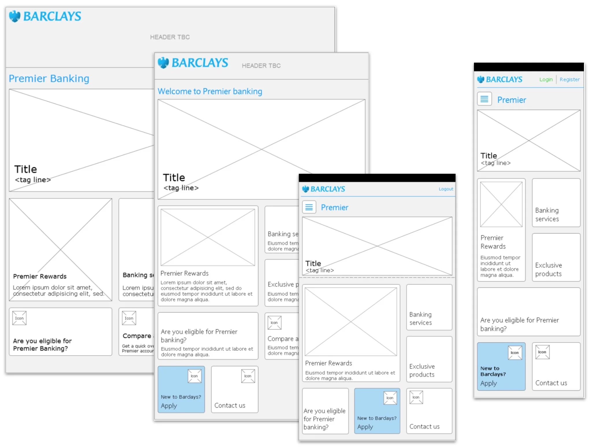 Responsive concept design (Barclays)