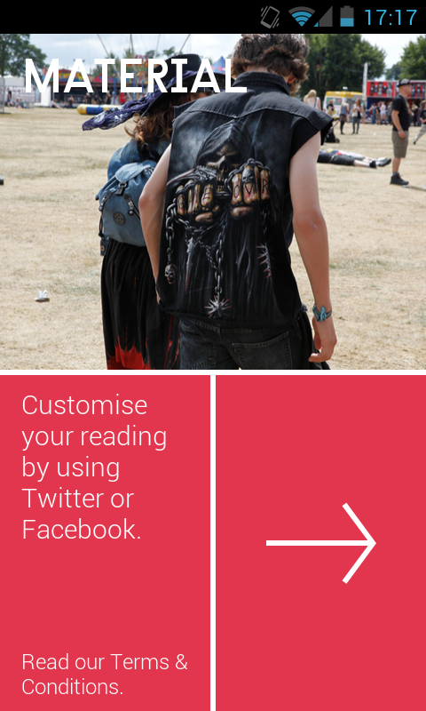 Material &nbsp;(news &amp; social media app)