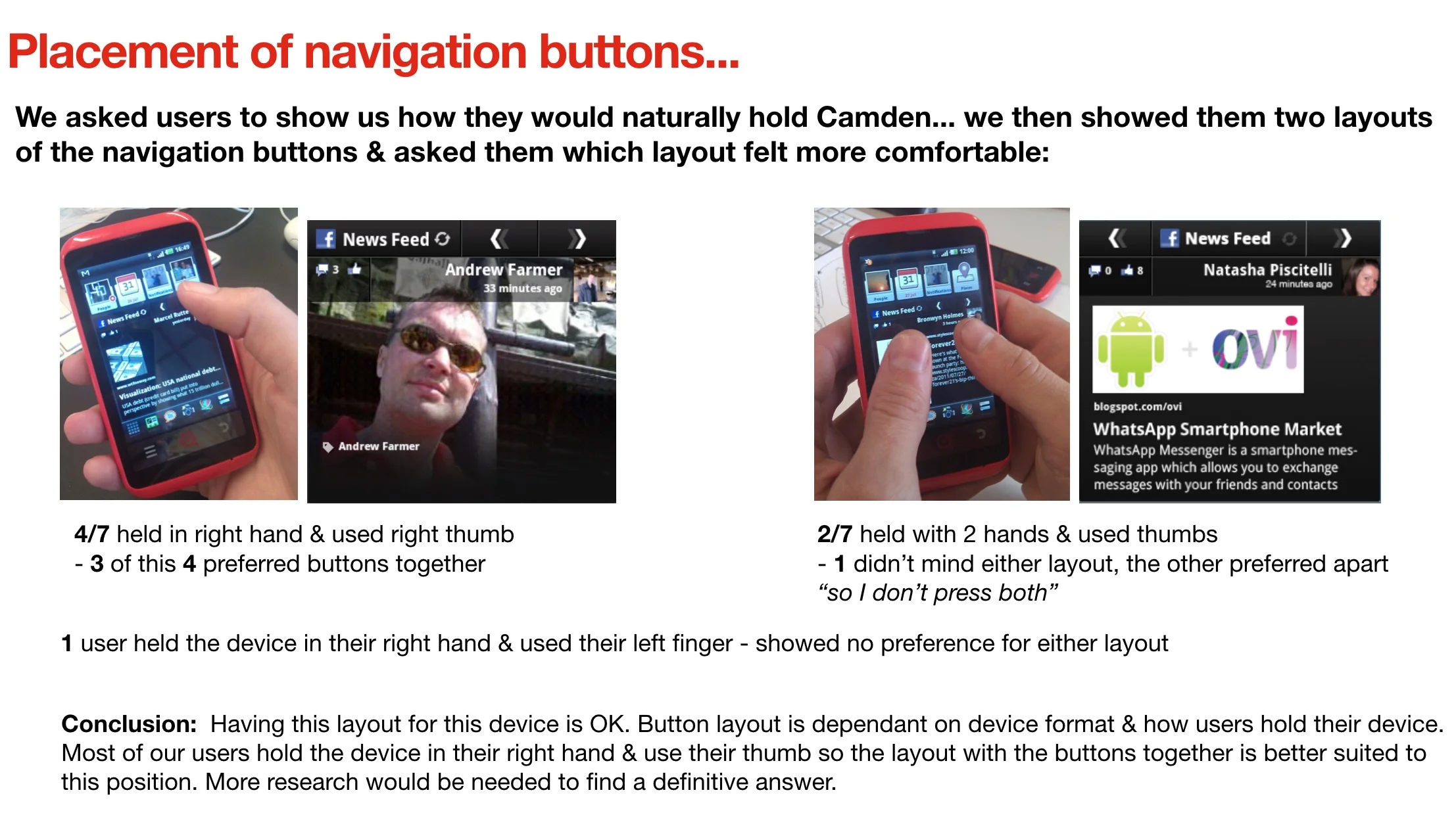 INQ Mobile - &nbsp;Home screen Widgets - &nbsp;User Feedback Report
