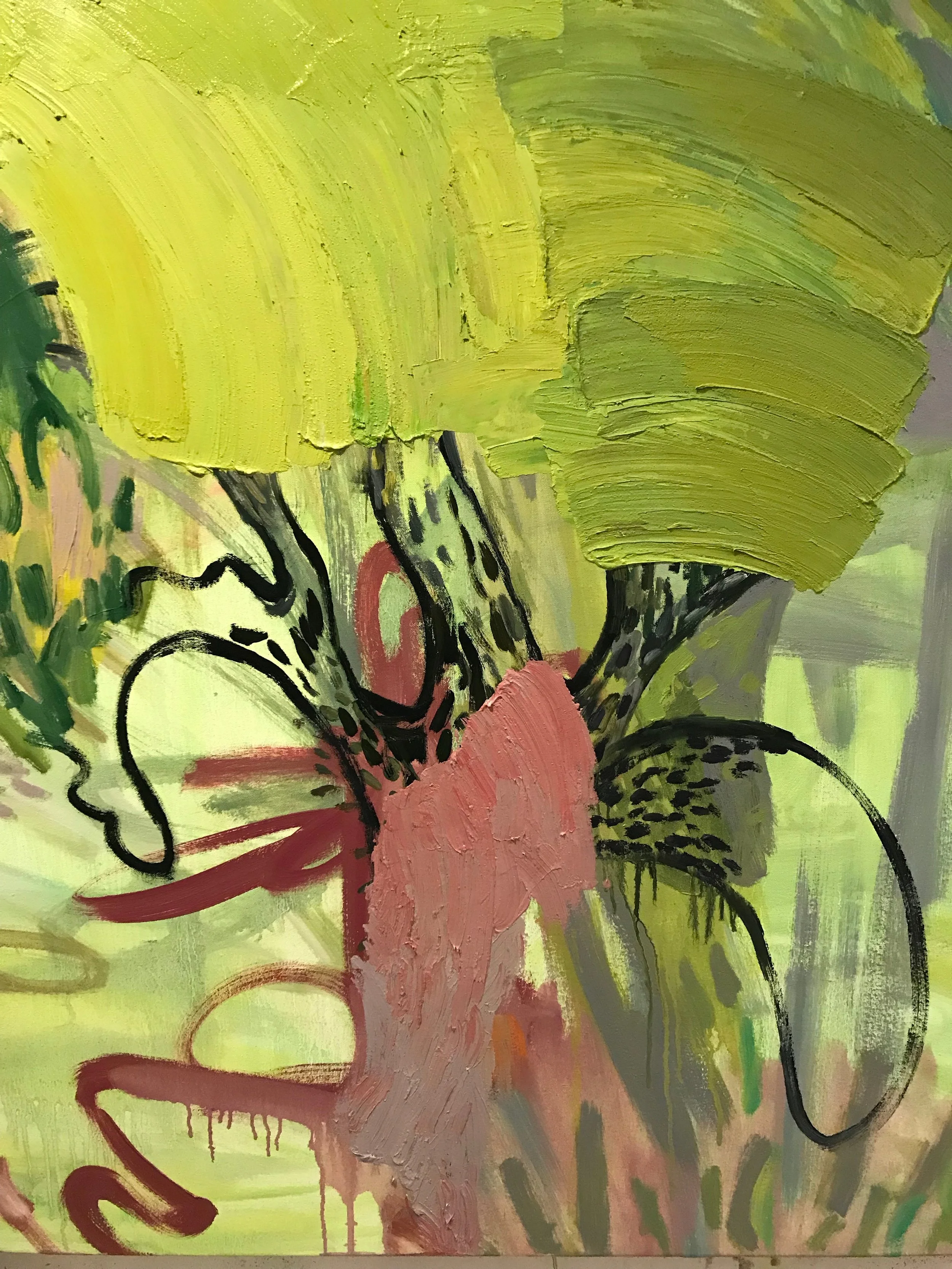 This is How Butterflies are Born, oil on canvas, 36” x 36”, Lawre Stone 2019