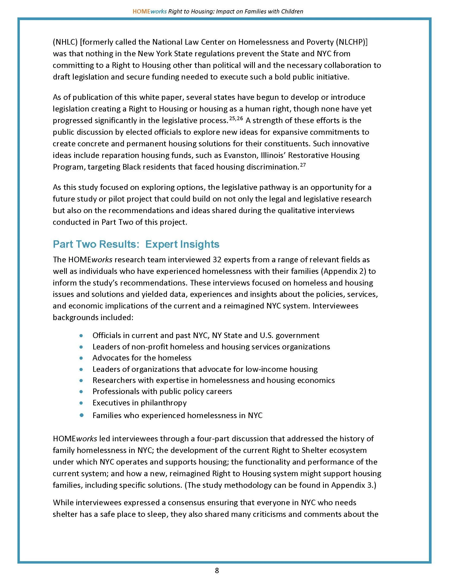 Right to Housing — The Samuels Group