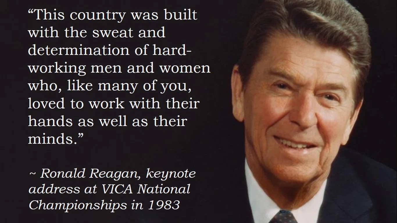 President Ronald Reagan on CTE 