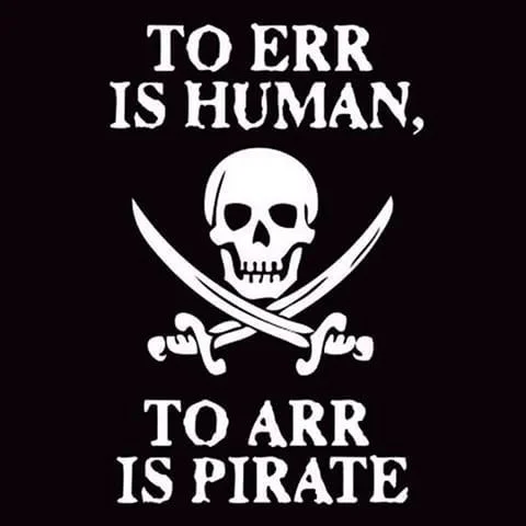 Just for Fun:  Talk Like a Pirate Day, 9.19.19