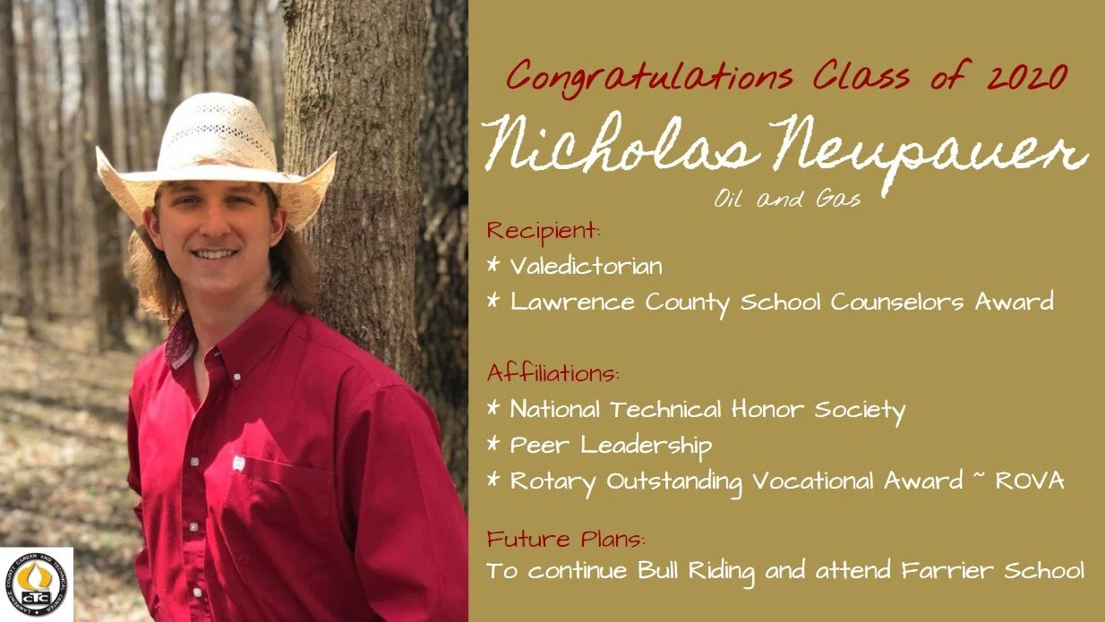 Our 2020 Graduates Rise:  Nicholas Neupauer