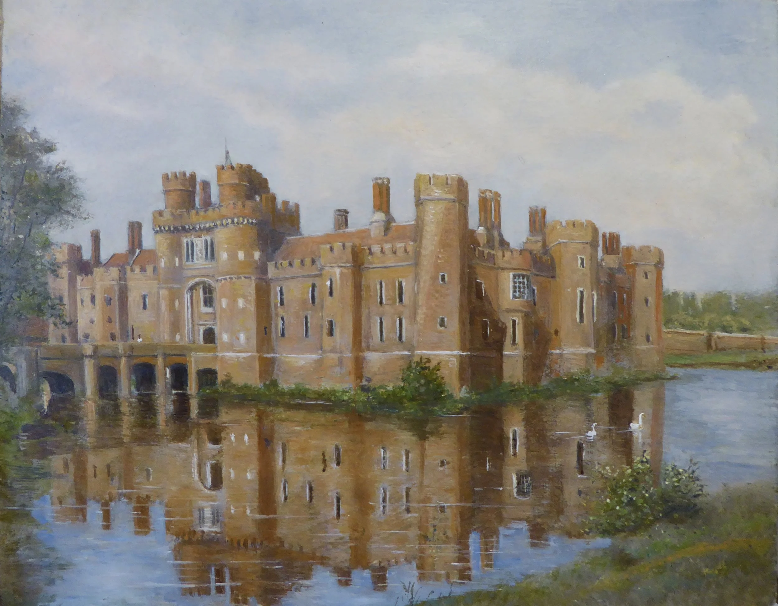 HERSTMONCEUX CASTLE 8 x 10 inches - £185