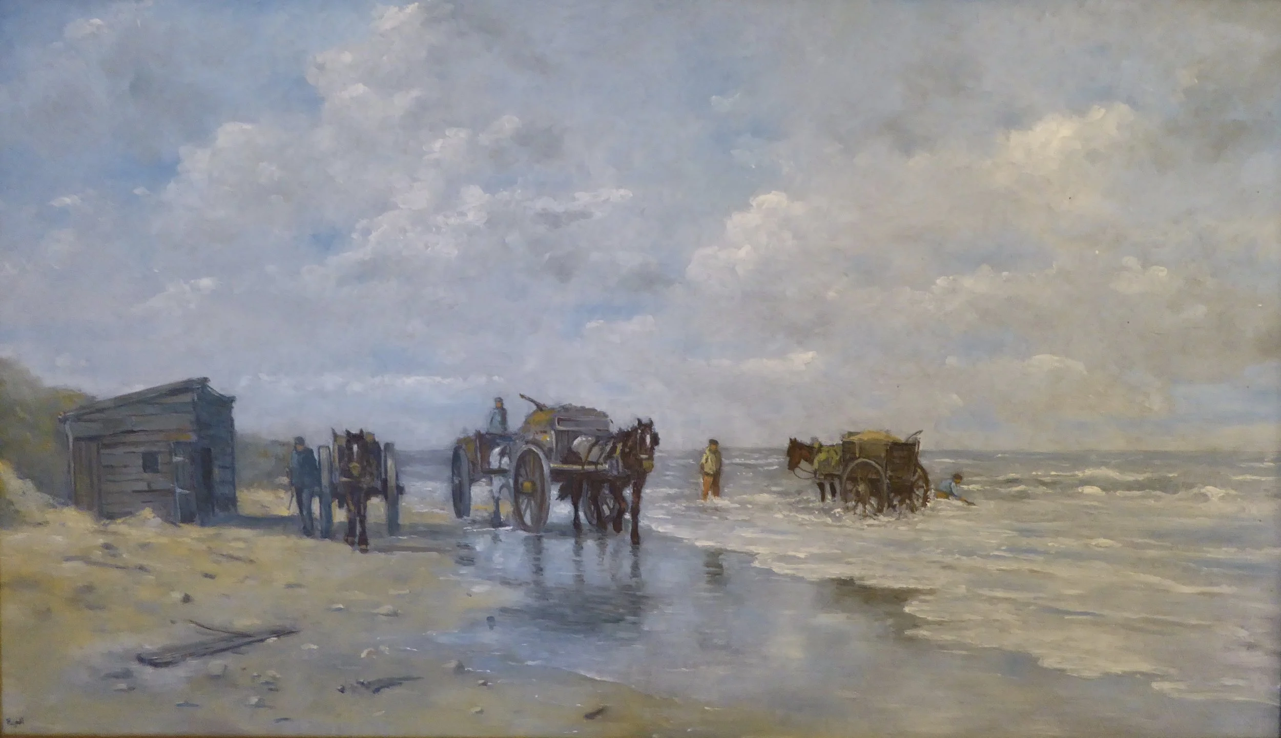 Coastal scene in Holland 14 x 23 inches - 525