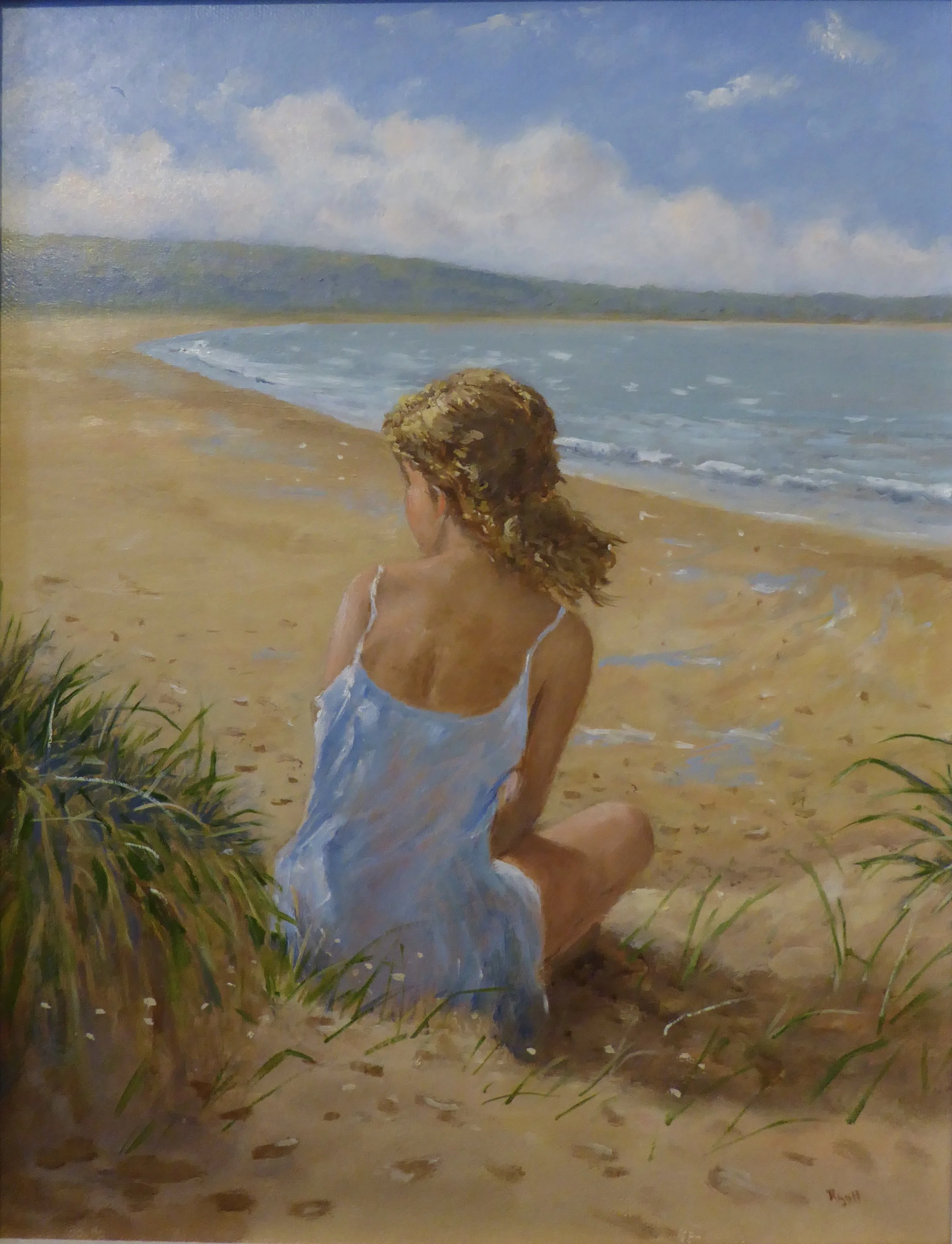 YOUNG GIRL BY OXWICH BAY11 x 14 inches - £425