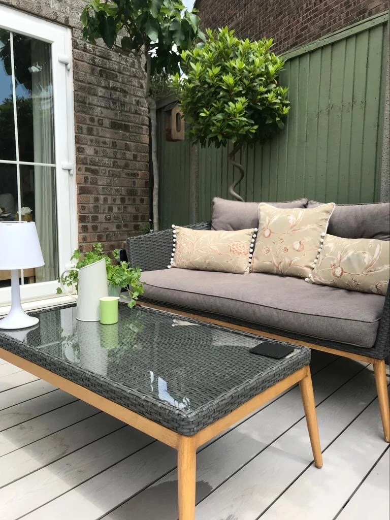 Lewis &amp; Wood Squawk Gingernut handmade piped square cushion