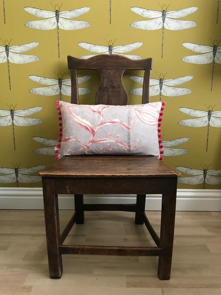 Lewis &amp; Wood Squawk handmade pompom rectangle luxury cushions