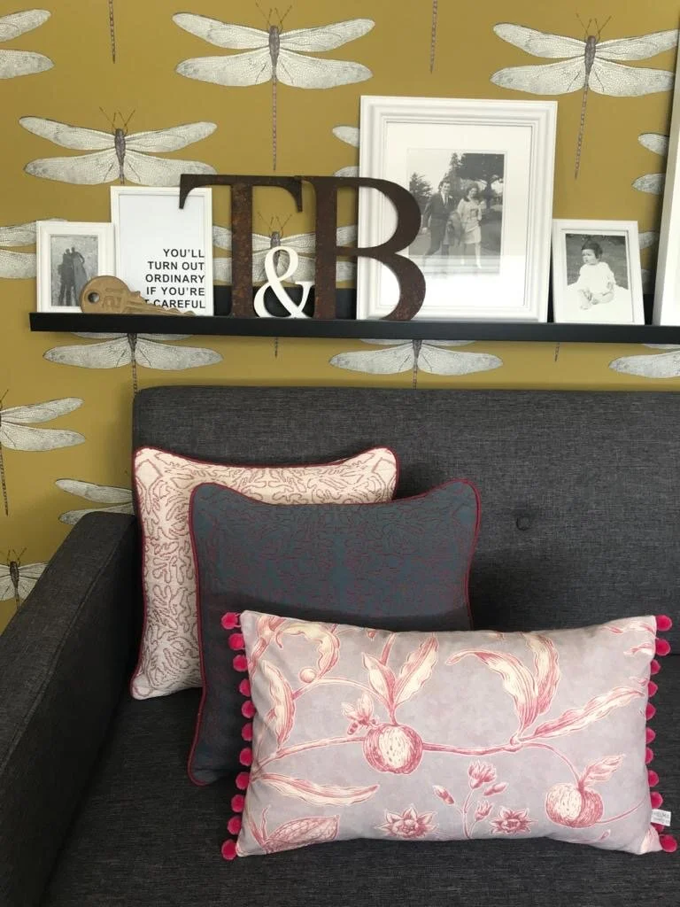 Lewis &amp; Wood Squawk handmade pompom rectangle luxury cushions