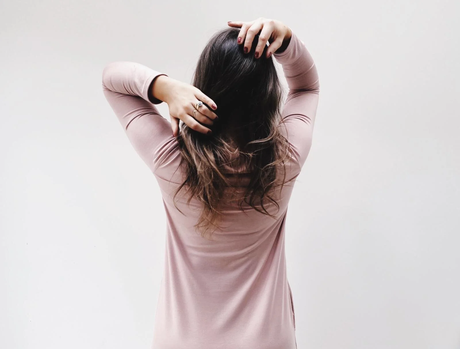 Handmade pink micromodal jersey maxi lounge dress