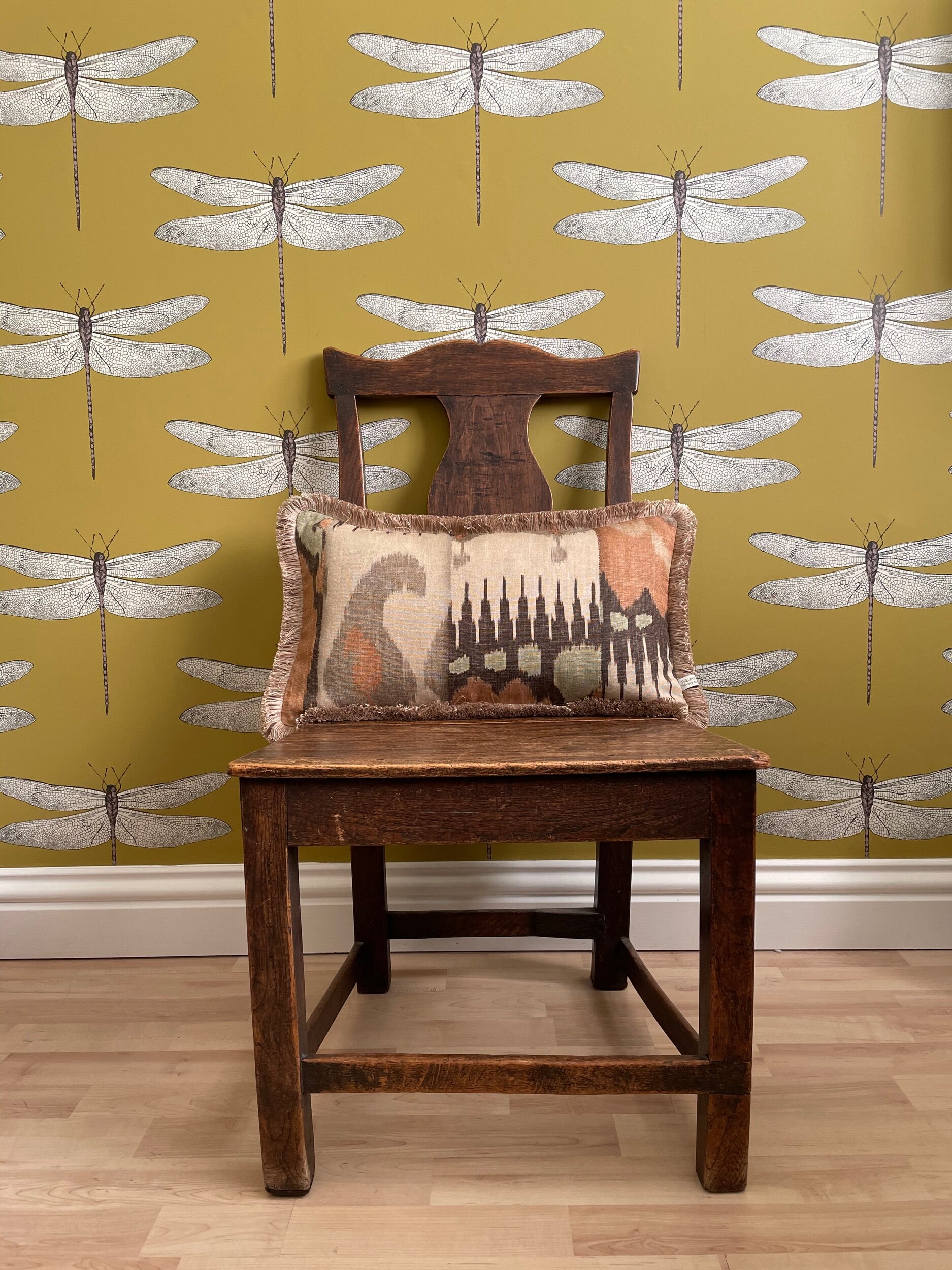 Lewis &amp; Wood, fringed, handmade,luxury, kimono, Bristol, red, blue, beige, green, rectangle