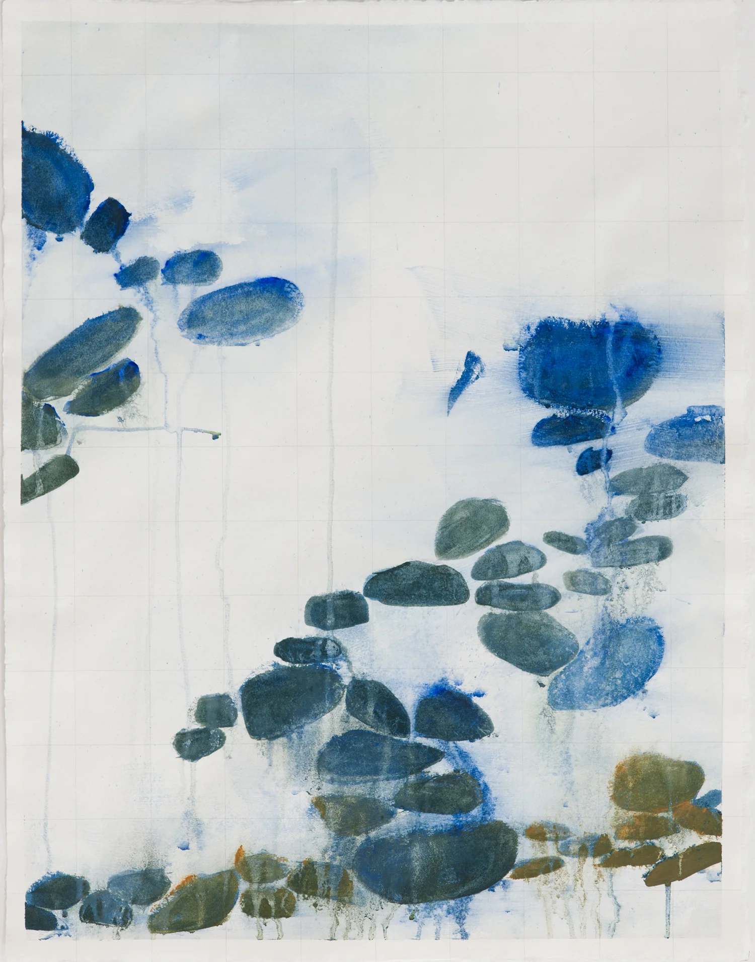 Entre Dos Aguas No.3, Watercolor and Graphite on Handmade Paper, 26 x 20 inches