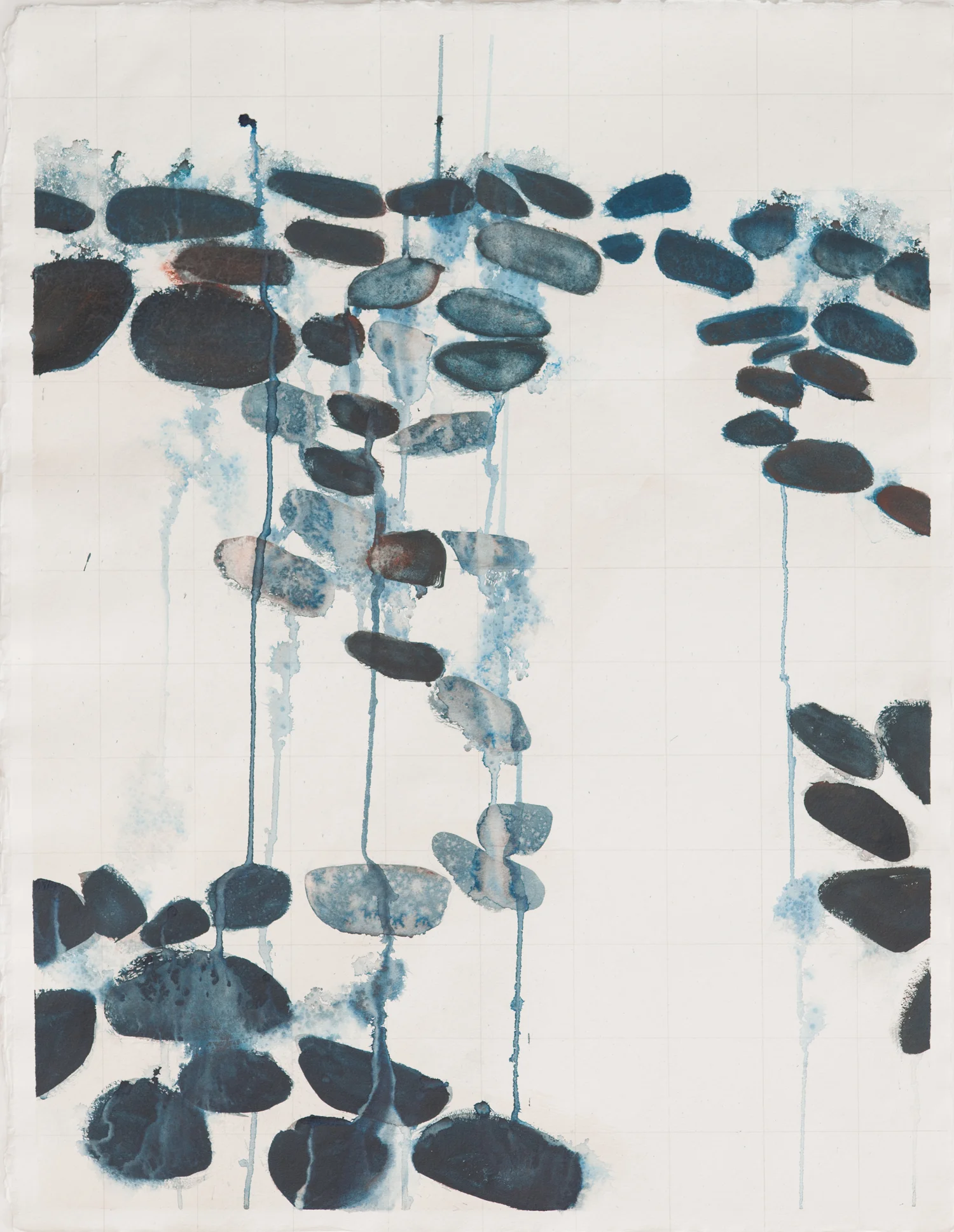 Entre Dos Aguas No.6, Watercolor and Graphite on Handmade Paper, 26 x 20 inches