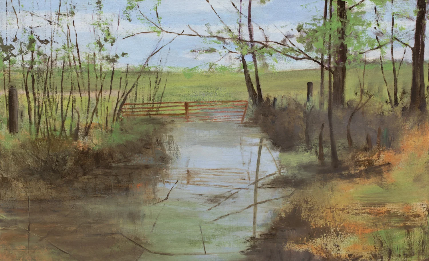 Shelby County Bottomland, Oil on Linen, 22 x 36 Inches