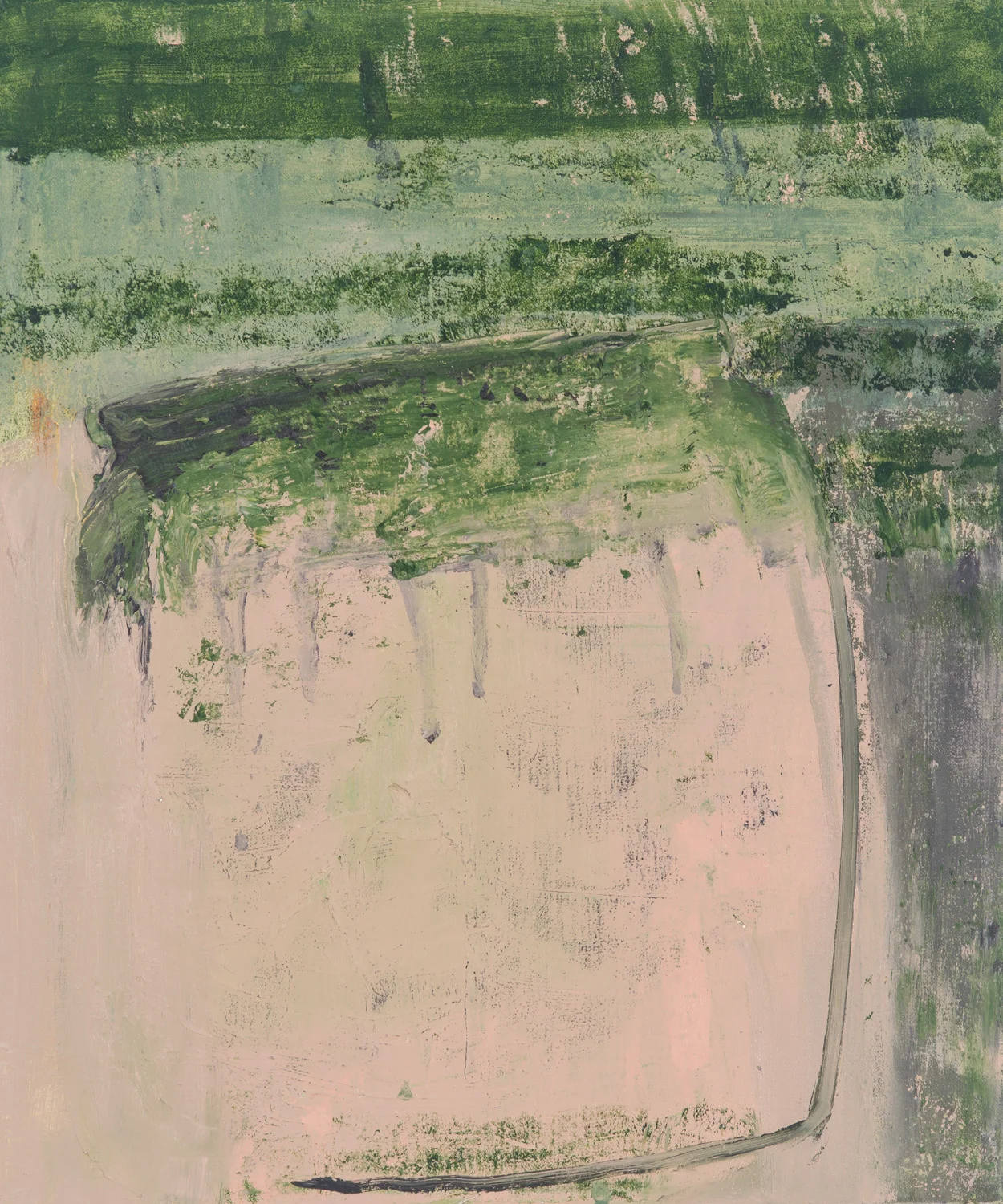 Urn with Green Glaze, Oil on Linen, 24 x 20 Inches
