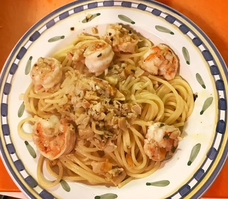 Shrimp Scampi with Clams