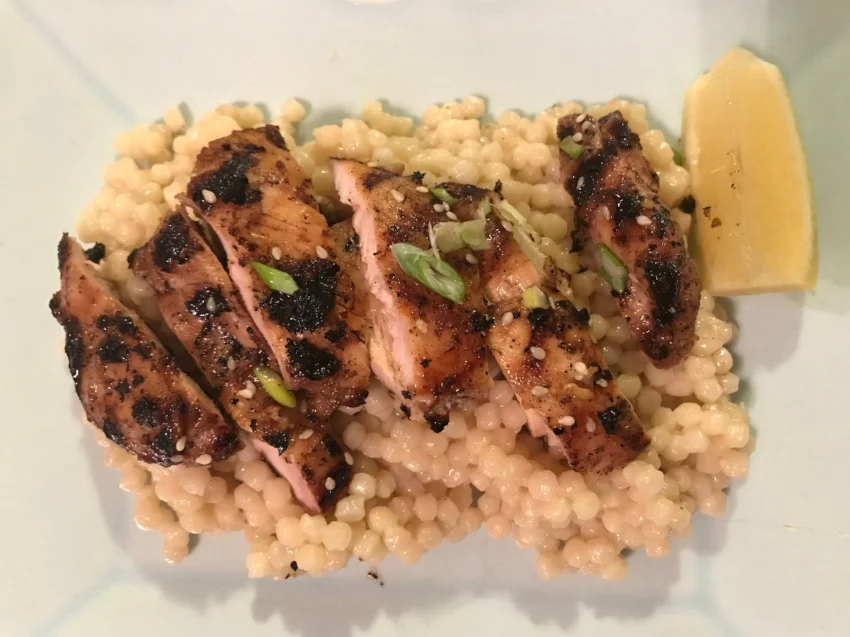 Five Spice Chicken and Israeli Cous Cous