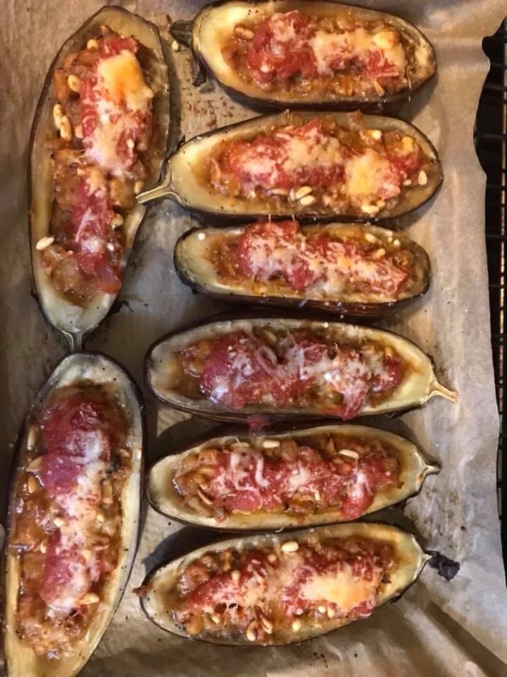 Vegetarian Stuffed Eggplant