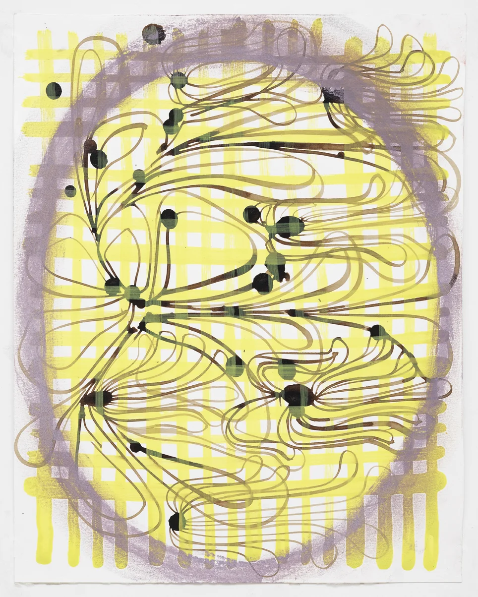 Gouache, walnut ink, and pastel on paper 9.5”x 12” 2010
